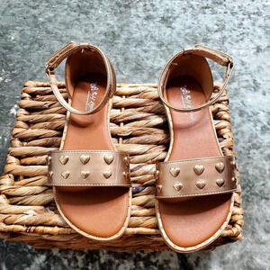 Self Esteem Gold Heart Girl's Sandal